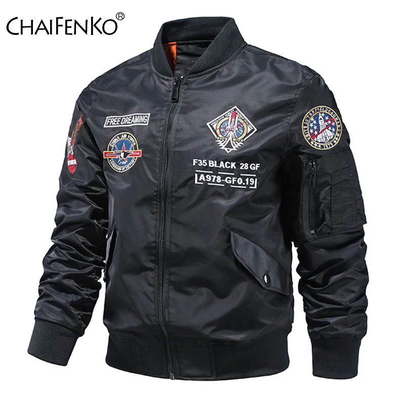 

MA1 Bomber Astronaut Jacket Coat Men 2021 New Spring Autumn Fashion Casual Baseball Jacket Men Army Tactics Military Jacket Men