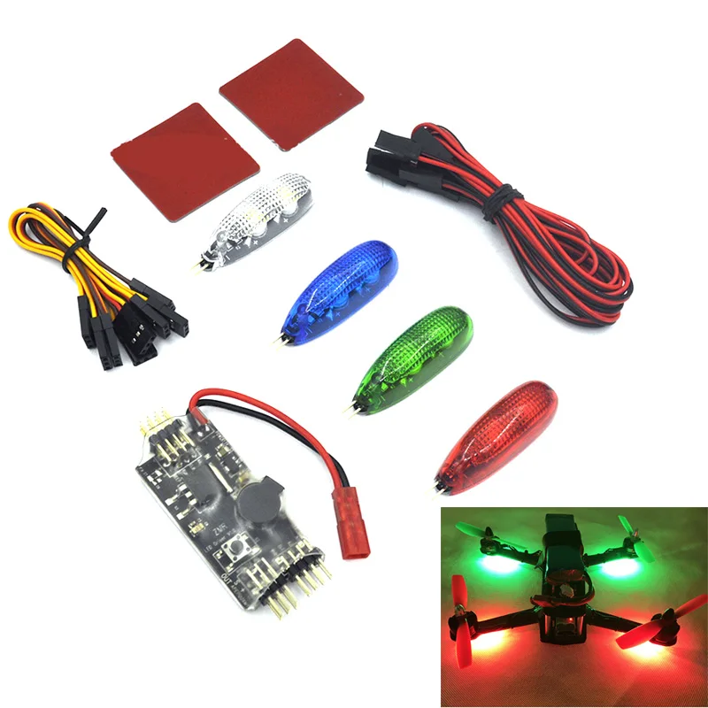 Intelligente Navigation Licht V1 LED Rot Grün Weiß Blau Wireless für Feste flügel FPV Racing Drone quadcopter LED