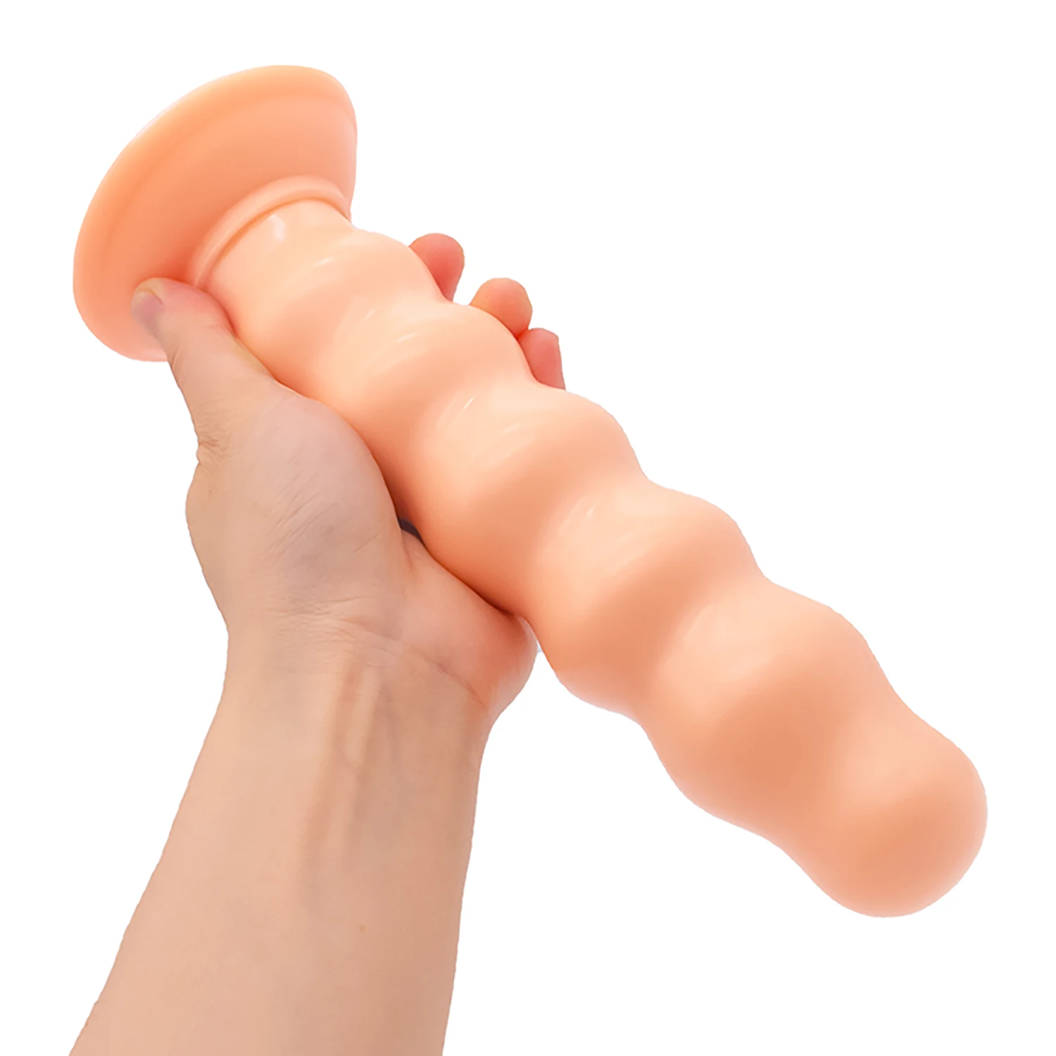 Huge Anal Plug Dildos Soft Beaded Anal Dilator with Suction Cup Stimulation of Anus and Vagina Anal Sex Toys for Women and Men