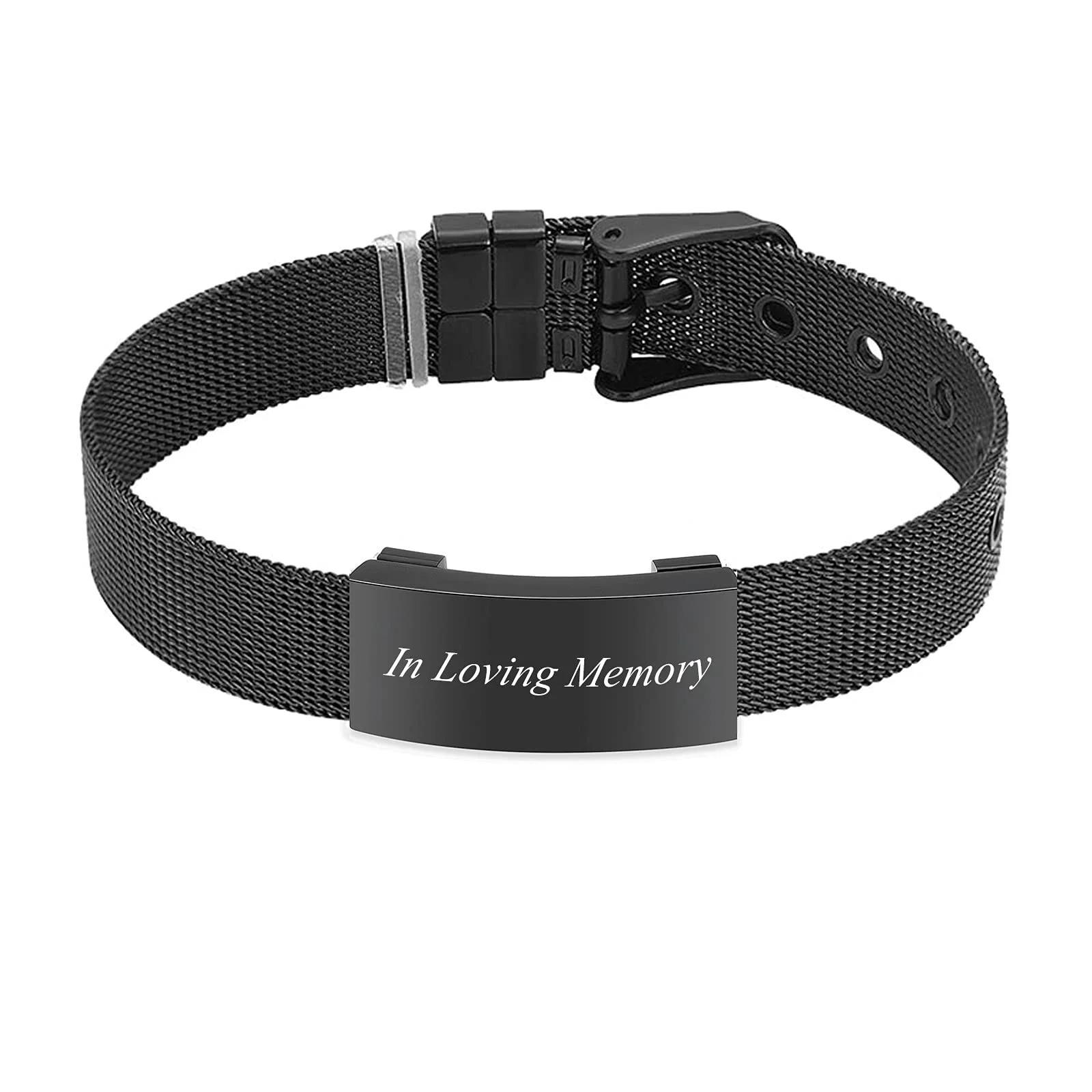 Always In My Heart Cremation Jewelry Urn Bracelet for Ashes Personalized Watch Band Urn Bangle for Women Men Memorial Keepsake