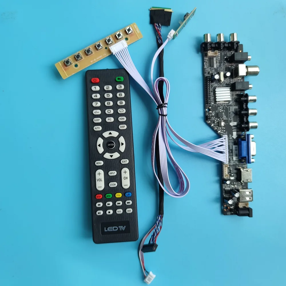 Kit for LP156WH2(TL)(E1) LED 40pin LVDS VGA AV TV controller board 1366X768 15.6