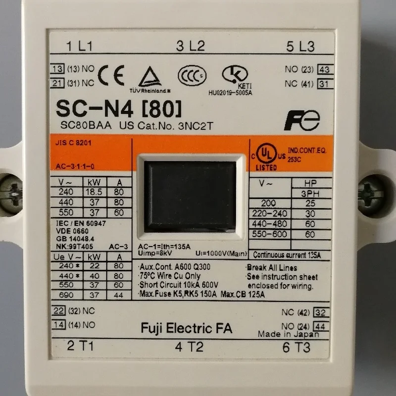 Imagem -04 - Contator ac Sc-n4 80 Elevador Dedicado Contator