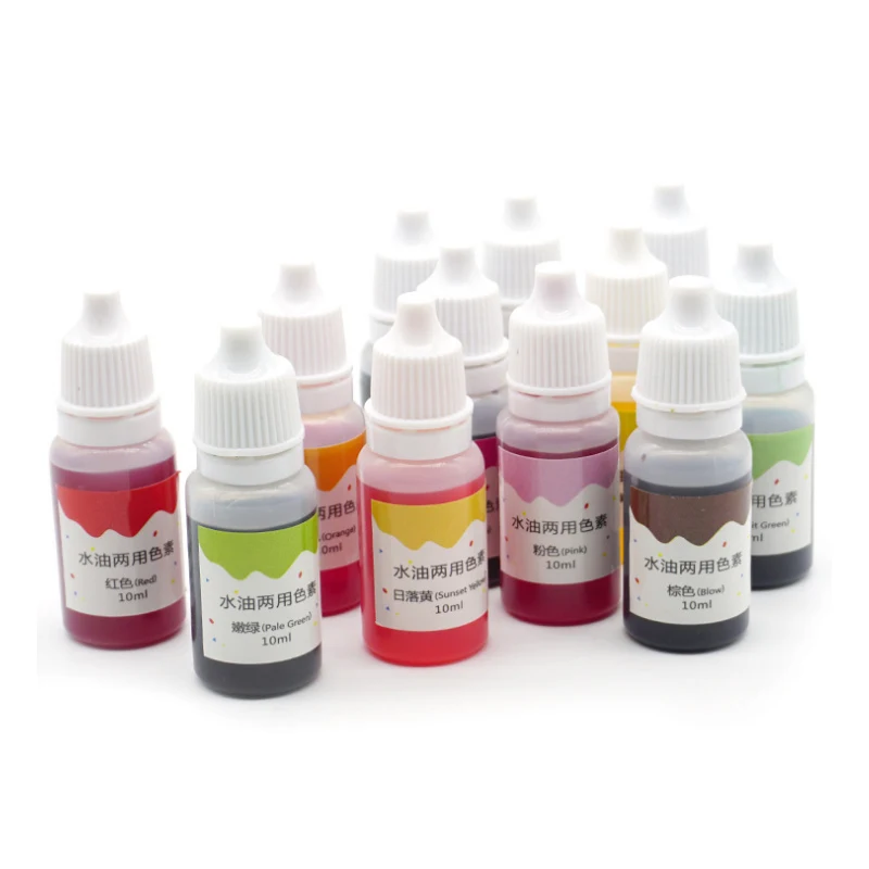 10ml natura Pigment mydło wyrabiane ręcznie barwnik Pigment baza kolor płynny Pigment Diy mydło wyrabiane ręcznie barwnik do mydła zestaw Craft