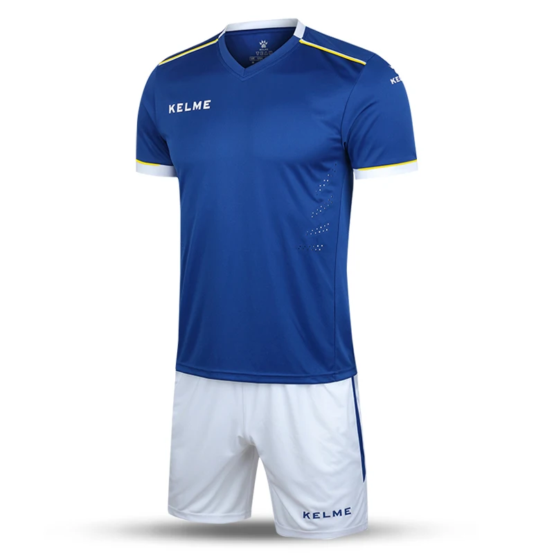 KELME da Uomo Su Misura di Calcio Jersey Delle Uniformi di Calcio Vestiti di Formazione Originale Jersey della Squadra di Calcio Maniche Corte Tuta