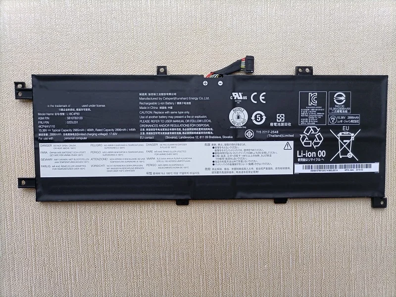 Imagem -05 - Bateria para Lenovo Thinkpad L18c4p90 02dl031bateria L13 Yoga 20r5 20r6yoga s2 Gen6l18m4p90 L18d4p90 Sb10t83177 Sb10t83120 5b10w13934