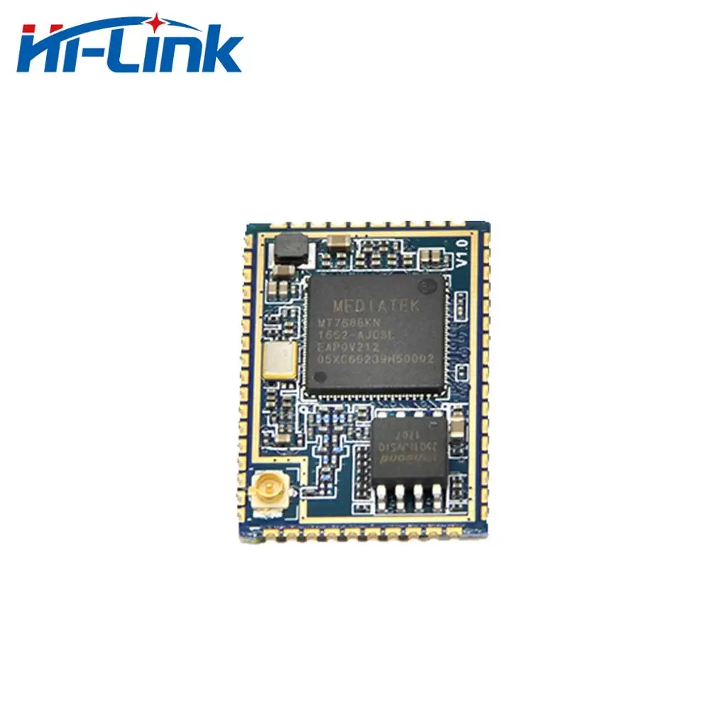 Spedizione gratuita Hi-Link Factory di piccole dimensioni MT7688KN Dual UART Ethernet WiFi Router Module HLK-RM08S