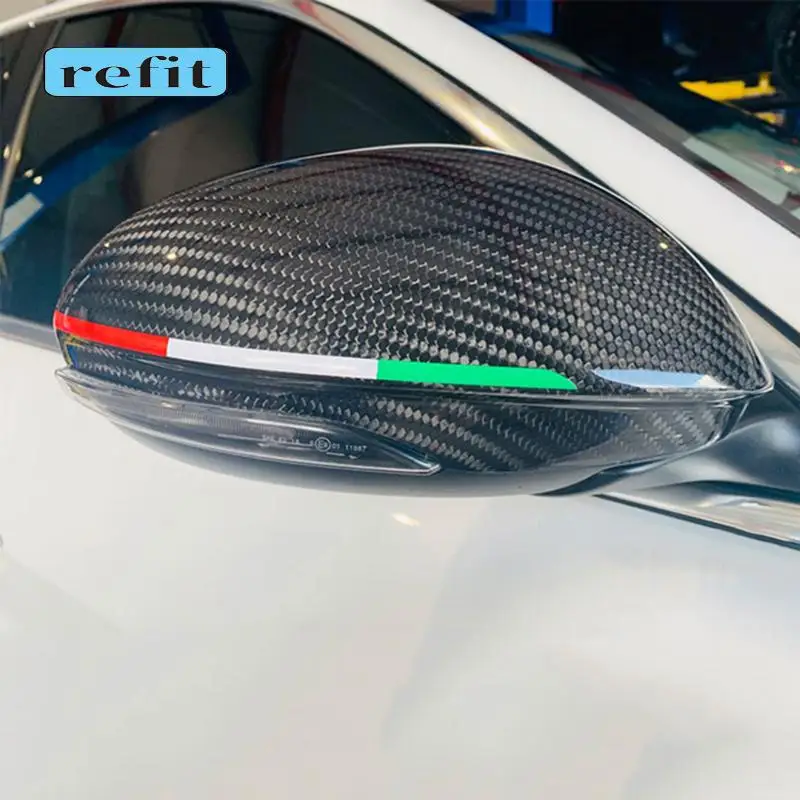 Decoración de espejo retrovisor de coche, pegatina de guirnalda para Alfa Romeo Giulia Stelvio 147 159 giulietta, accesorios de modificación