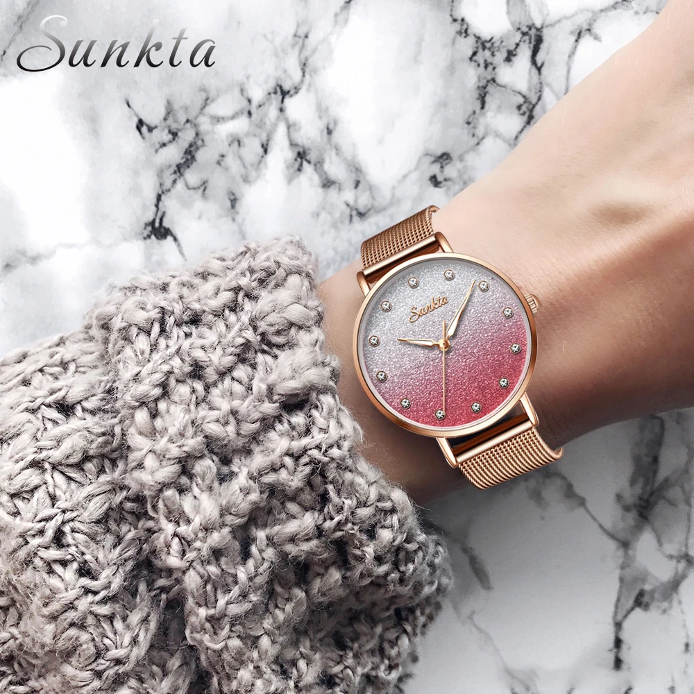 

New SUNKTA Watches For Women Watch Reloj Mujer Zegarek Damski Montre Femme Relogio Feminino Relojes Para Mujer Zegarki Damskie