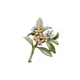 Jewelry | Vintage Gold Tone Calla Lily Flower Faux Pearl Brooch Pin