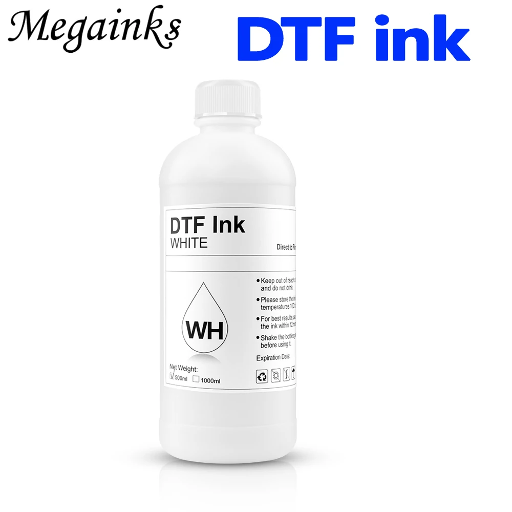 500ml White DTF Ink Eco DTF Ink For Epson L1800 L800 L805 I3200 7880 1390 Modified printer DTF Direct Transfer Film PET Film