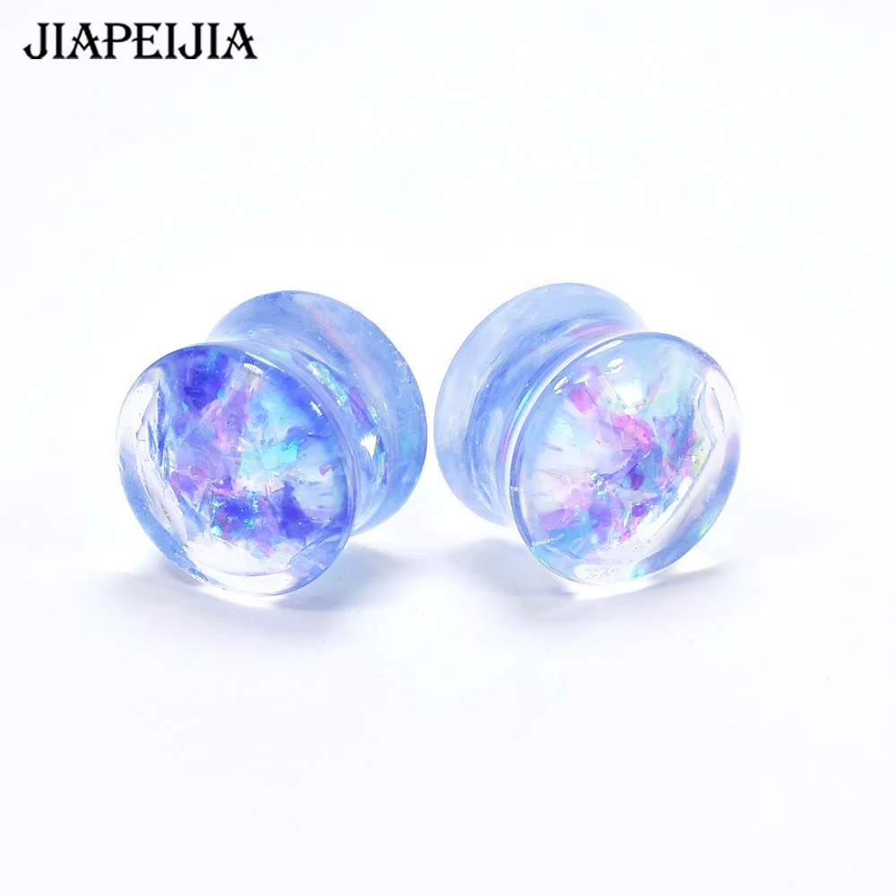 Shining Sequins Gauges for Ears Ear Tunnels Expander Plugs Stretcher Earring Piercing 6-30mm