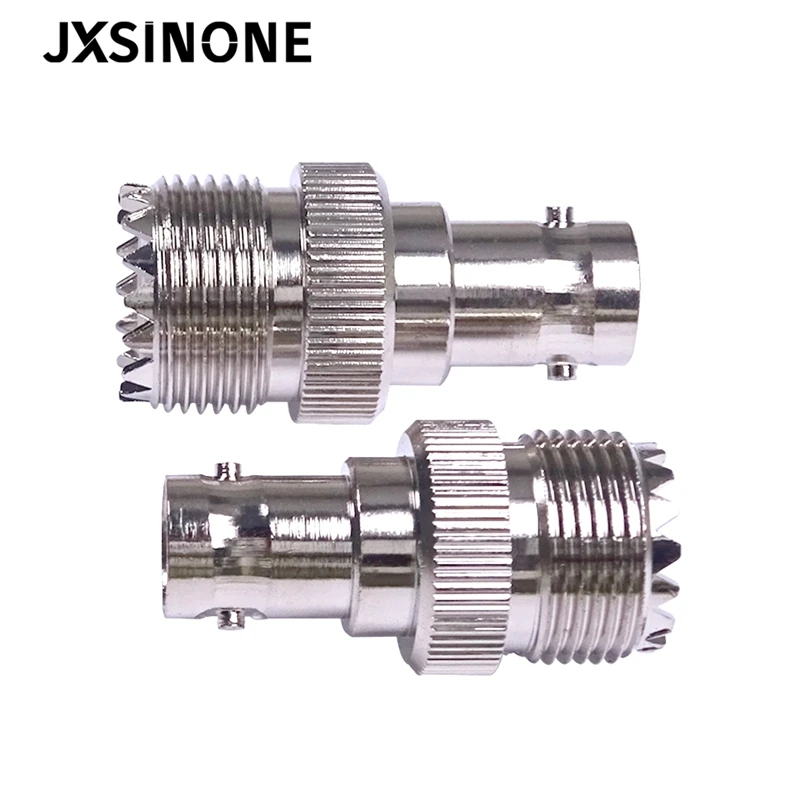 JXSINONE 1PC BNC Female Jack To UHF Female PL-259 Adapter Straight Type RF Coax Adapter Connector C20068