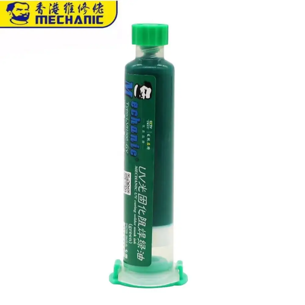Thợ Cơ Khí Xanh UV Hàn Dán Thông Lượng Dầu Cho PCB BGA Bảng Mạch Cảm Quang Mặt Nạ Loại Mực Bộ Chữa Chống Ăn Mòn Arci