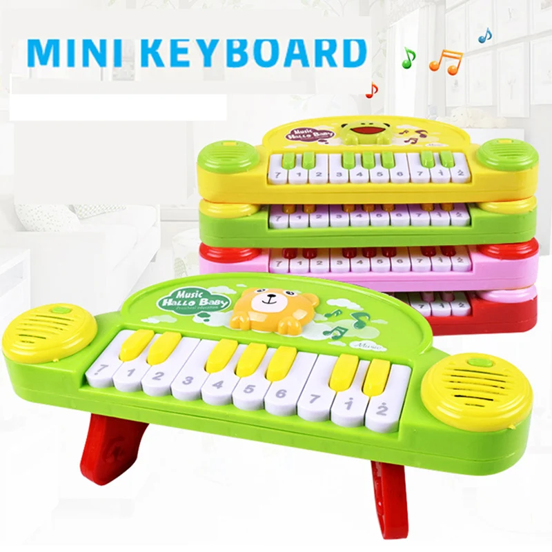 Mini Piano Eletrônico para Crianças, Teclado, Instrumento Musical, Brinquedo com 10 Músicas Demo Pré-carregadas, Presentes para Crianças