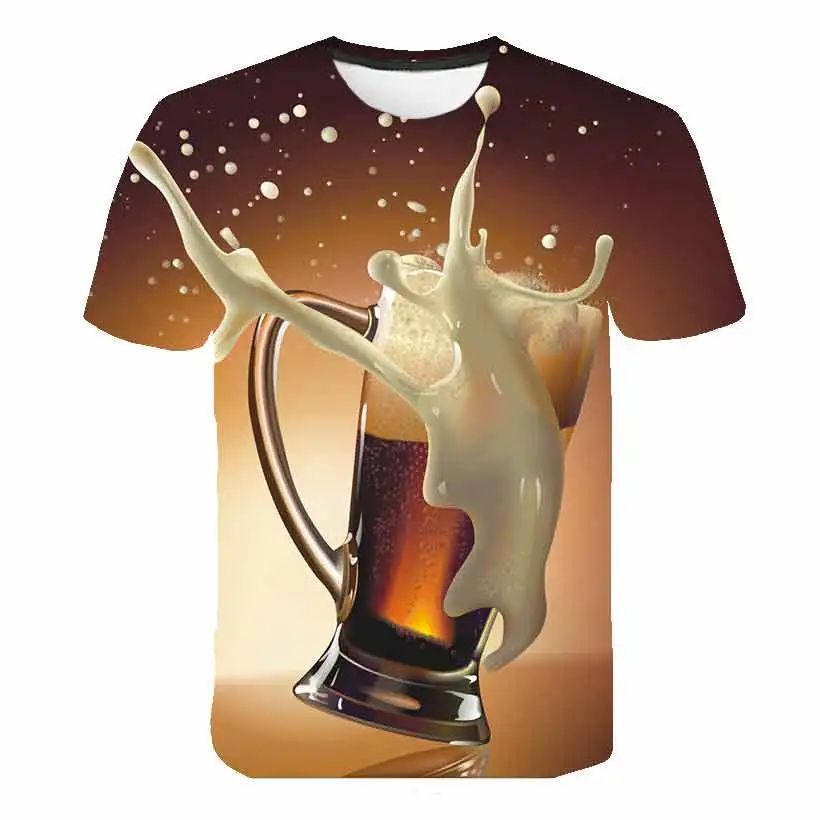 t-shirt beer man Funny Novelty T-shirt man friends gathering Beer bubbles summer Unisex Outfit Clothing Fitness clothes specials