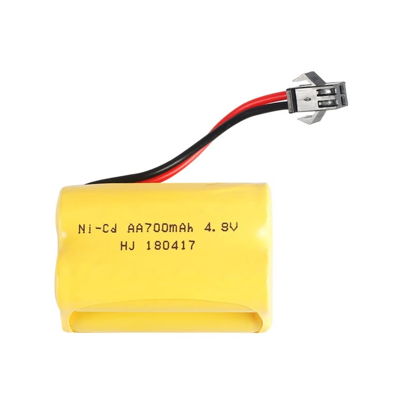 ( T Plug ) 4.8v Ni-cd Battery and charger For Rc toys Cars Tanks Robots Boats Guns 4* AA 700mah 4.8v Rechargeable Battery Pack