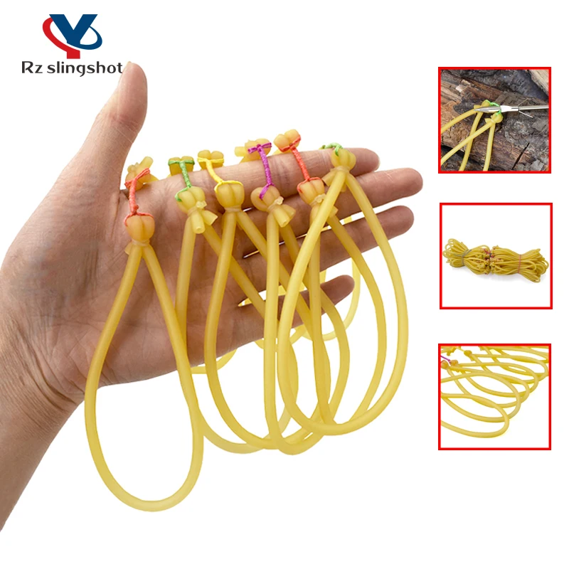 Slingshot Fishing Shooting Round Rubber Bands Traditional Natural Rubber Catapult for Outdoor Sports  Fish Dart Accessories New