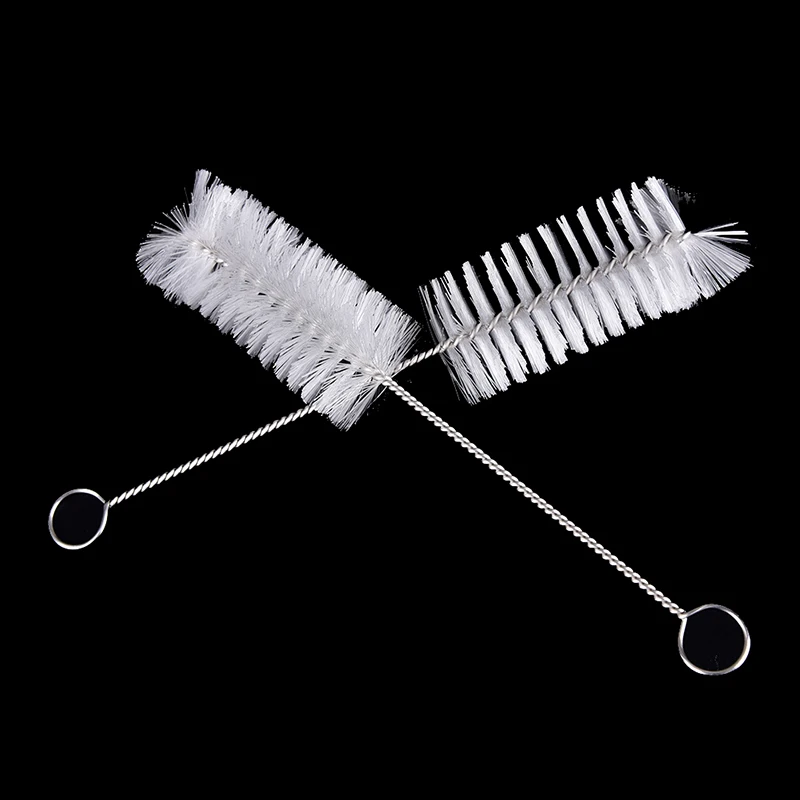 2Pcs Lab Kimia Botol Makan Jerami Tabung Botol Kaca Cleaning Brushes Cleaner Laboratory Supply