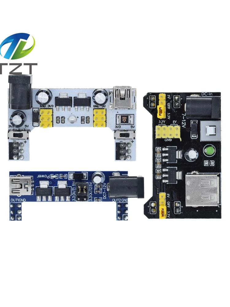 MB102 Breadboard-Stromversorgungsmodul / MB102 Weißes Breadboard-Spezial-Strommodul 2-Wege 3,3V 5V MB-102 Lötfreies Steckbrett – Detail 8