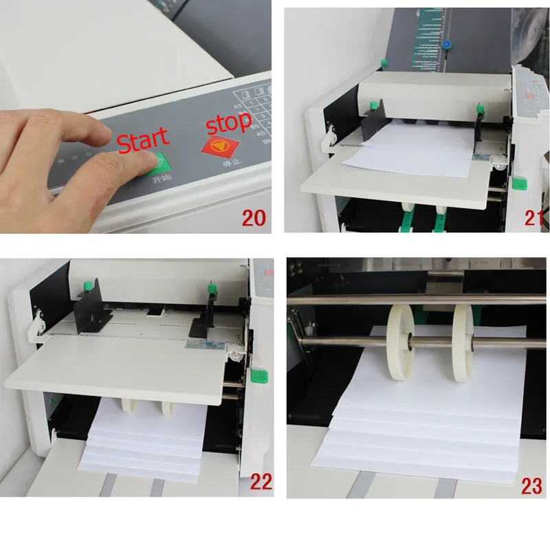 A3 500sheet Paper Creasing Machine 6 folding types RD298A high speed electric paper fold machine  Automatic folding machine