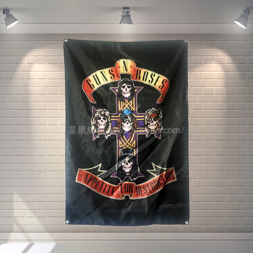 Classic Pop Rock Singer Posters Metal Music Stickers Band Logo High Quality Flag & Banner Wall Chart Wall Art Home Decoration