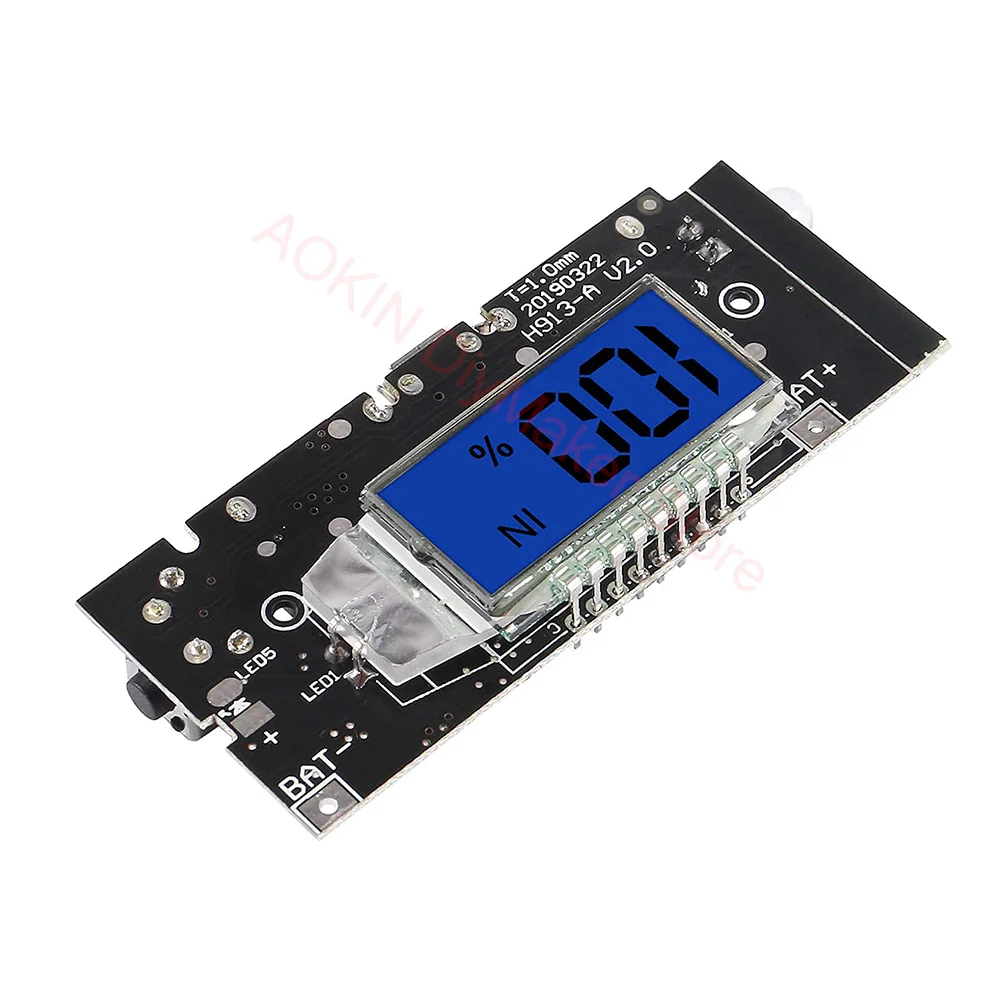 Dual USB 5V 1A 2.1A Mobile Power Bank 18650 Lithium Battery Charger Board Module Digital PCB