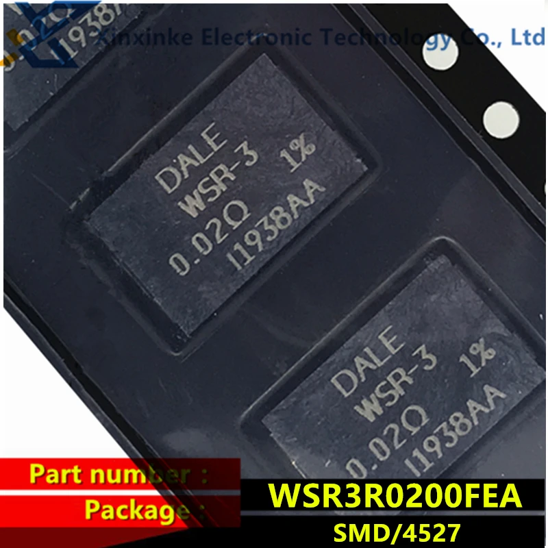 WSR3R0200FEA DALE WSR-3 0.02R 1% 4527 3W 20mΩ 75PPM Current sensing resistor - SMD 3watts 0.02ohms New original genuine