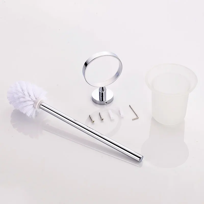 Toilet Bowl Brush Holder for Bathroom Wall Mounted Stainless Steel Rust Resistance Cleaning Tools