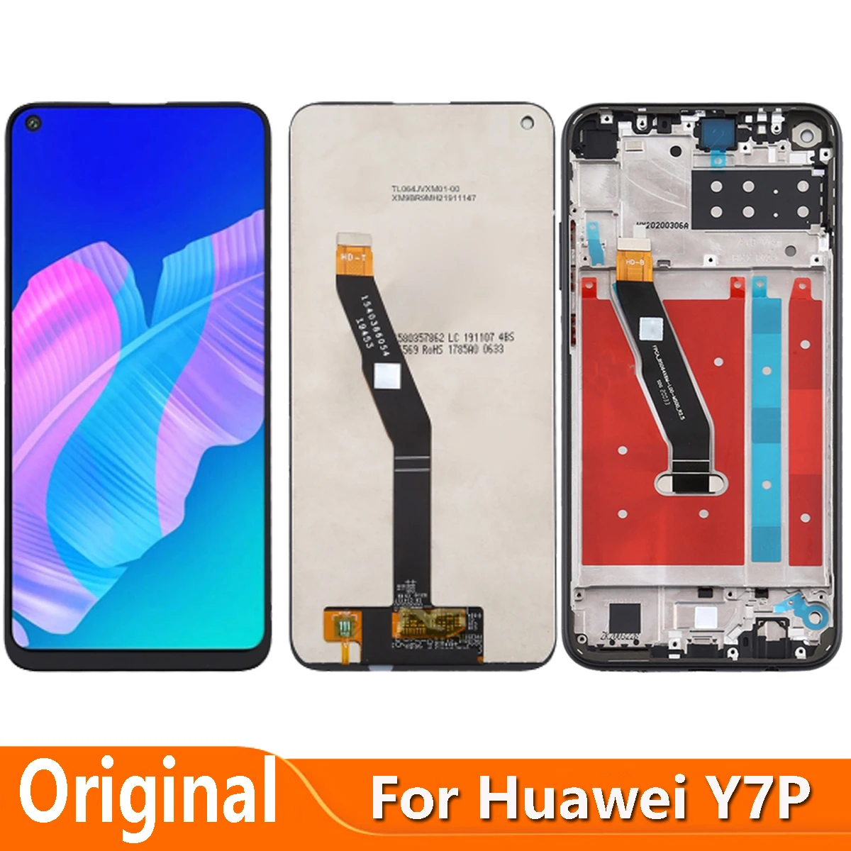 For Huawei Y7P P40 Lite E ART-L28 ART-L29 LCD Display Screen Touch Panel Digitizer Assembly