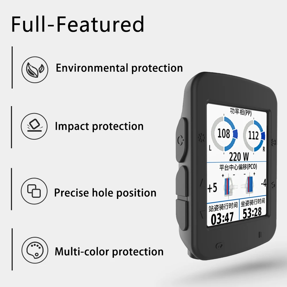 Silicone Protector Case For Garmin Edge 520 / 520 Plus Bicycle Computer Cycling Protective Cover Bumper Anti-collision Shell