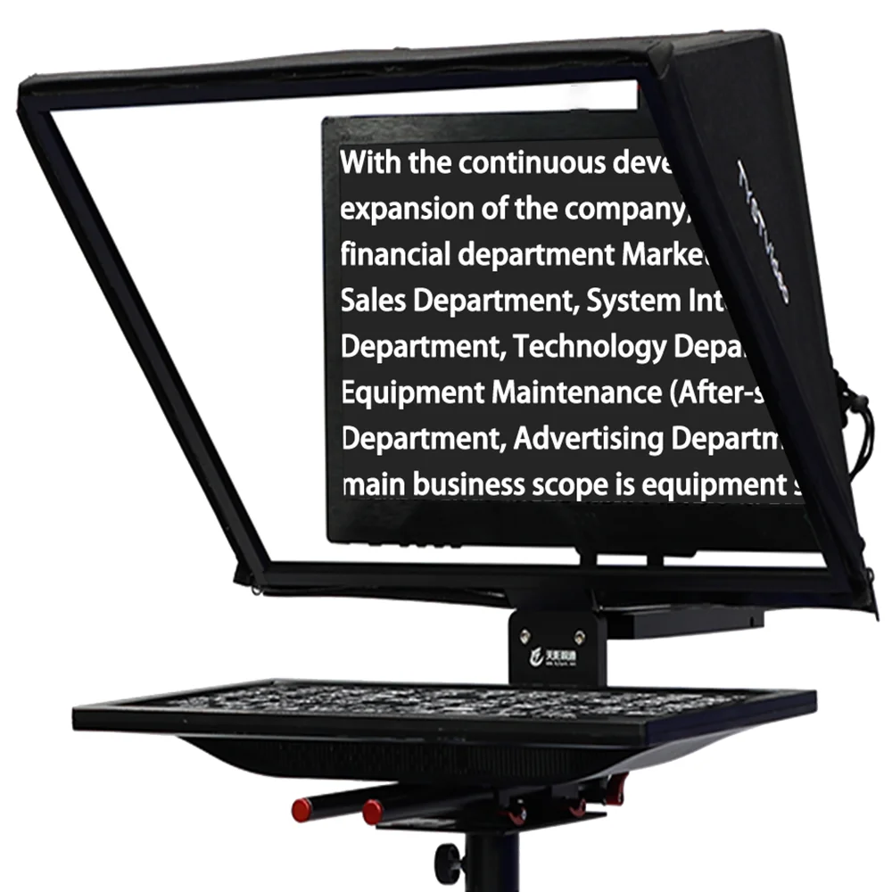 TYST Video TS-240 24 inch Teleprompter Streaming & Live Broadcast  For Computer Laptop Video Speech News Live Interview Prompte