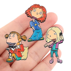 DZ1267 Cartoon Ginger Anime Figures Creativity Hard Enamel Pin Badge Backpack Collar Lapel Jewelry Friends Birthday Gifts