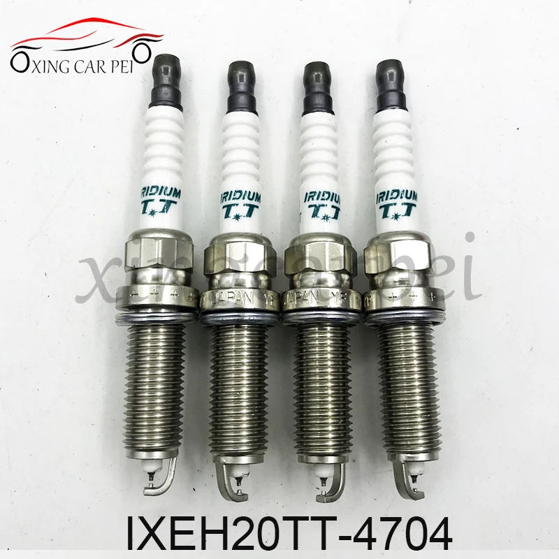 4pcs Dual Iridium TT Spark Plug IK16TT 4701 IK20TT 4702 IKH16TT 4703 IKH20TT 4704 IXEH20TT IXEH22TT 4712 for Honda Nissan Mazda