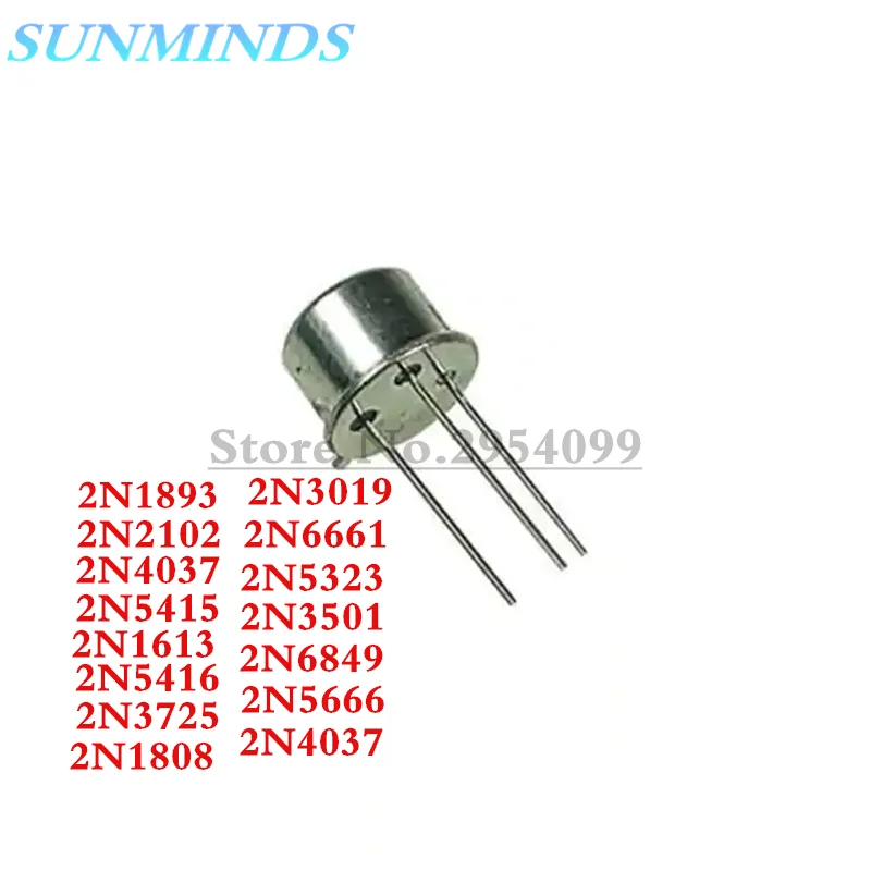 10PCS 2N1893 2N2102 2N4037 2N5415 2N1613 2N5416 2N3725 2N4037 2N1808 2N3019 2N6661 2N5323 2N3501 2N6849 2N5666 TO-39