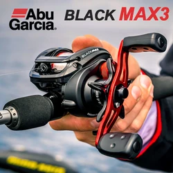 Abu Garcia BLACK MAX3 BMAX3 Baitcasting Fishing Reels 4+1BB Gear Ratio 6.4:1 Max Drag 8kg Reel Fishing Wheels Baitcasting Reel