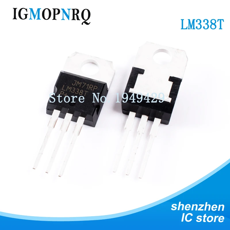 10pcs/lot LM338T LM338 TO-220 high-current adjustable integrated voltage regulator new