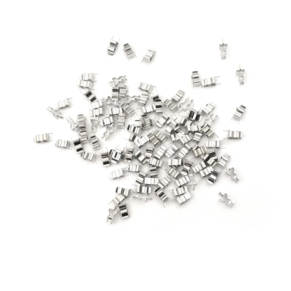 100pcs PCB Soldering Mount 5x20mm Fuse Holder Clip Chassis 5mm*20mm Tin Plated Brass 0.4mm Thickness