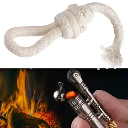 8*40cm Lighter Cotton Core  Oil Wick Kerosene Stones Lighter Fire Starter Bulk accessories Outdoor EDC Survival Camping Supplies