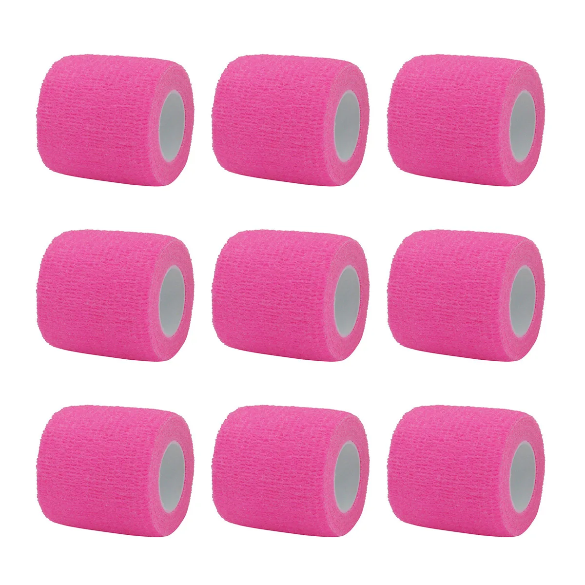 1/6/10Pcs Bright pink Sport Self Adhesive Elastic Bandage Wrap Tape Elastoplast For Knee Support Pads Finger Ankle Palm