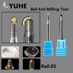 YUHE MCD Ball End Milling Tool Used In CNC Machine For Jewelry Mirror Effect Processing Jewelry Tools Ra0.05