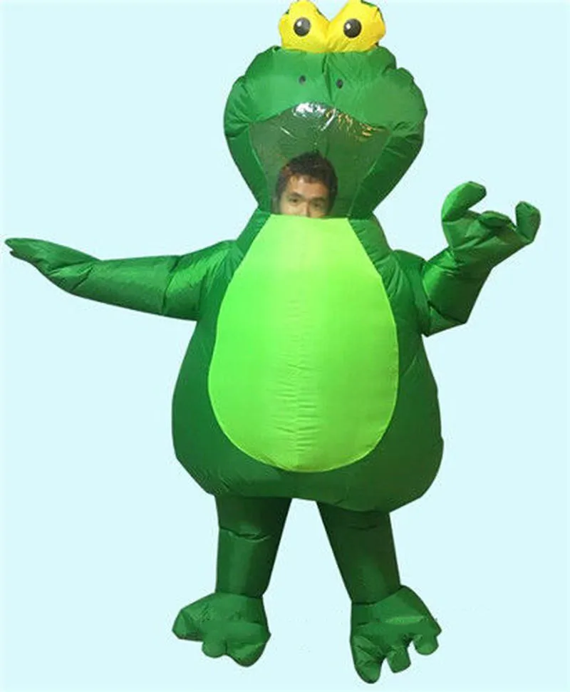 Inflatable Frog Mascot Costume Cosplay Party Game Outfits Clothing Advertising Carnival Halloween Xmas Easter Festival Adults