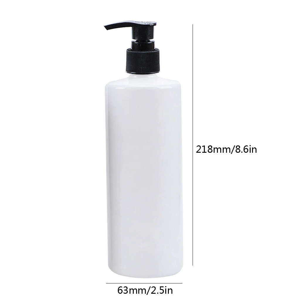 500ml Empty Refillable Lotion Pump Press Bottle Body Wash Bath Shower Gel Shampoo Liquid Toiletries Container PET