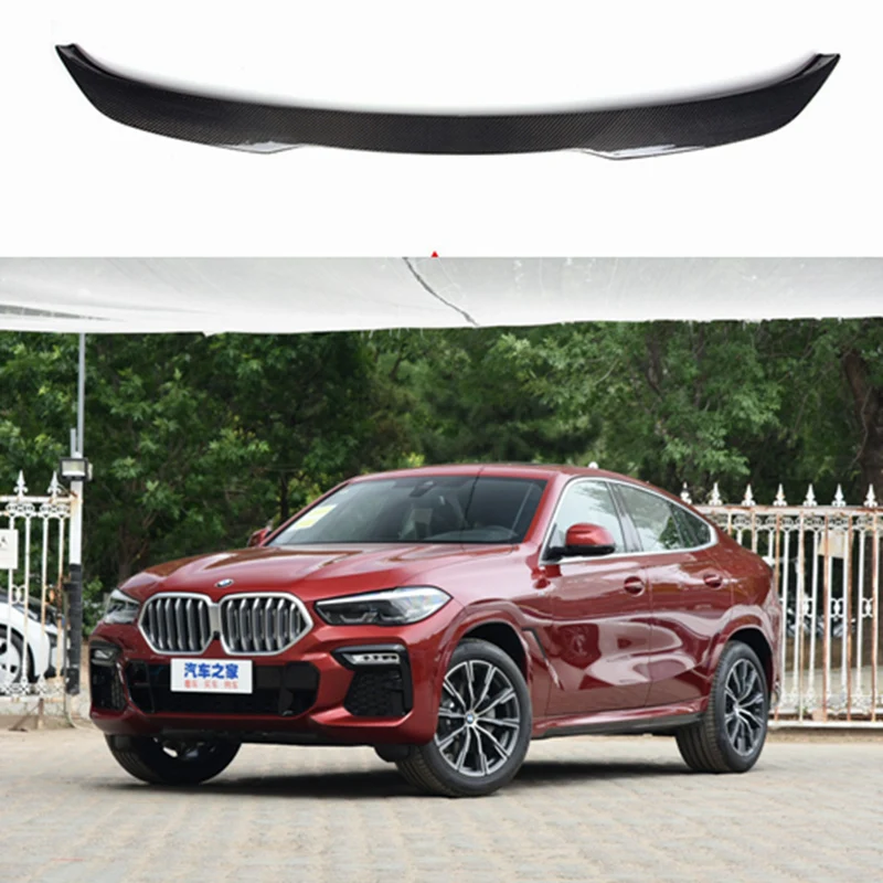 

Carbon Fiber Rear Trunk Spoiler for BMW 2020+ X6 G06 & F96 (X6M), OEM Fitment, High Gloss Finish