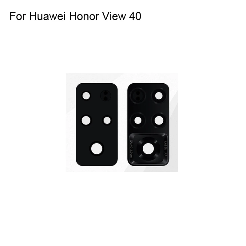 2PCS High quality For Huawei Honor View 40 Back Rear Camera Glass Lens test good For Huawei Honor View40 Replacement Parts