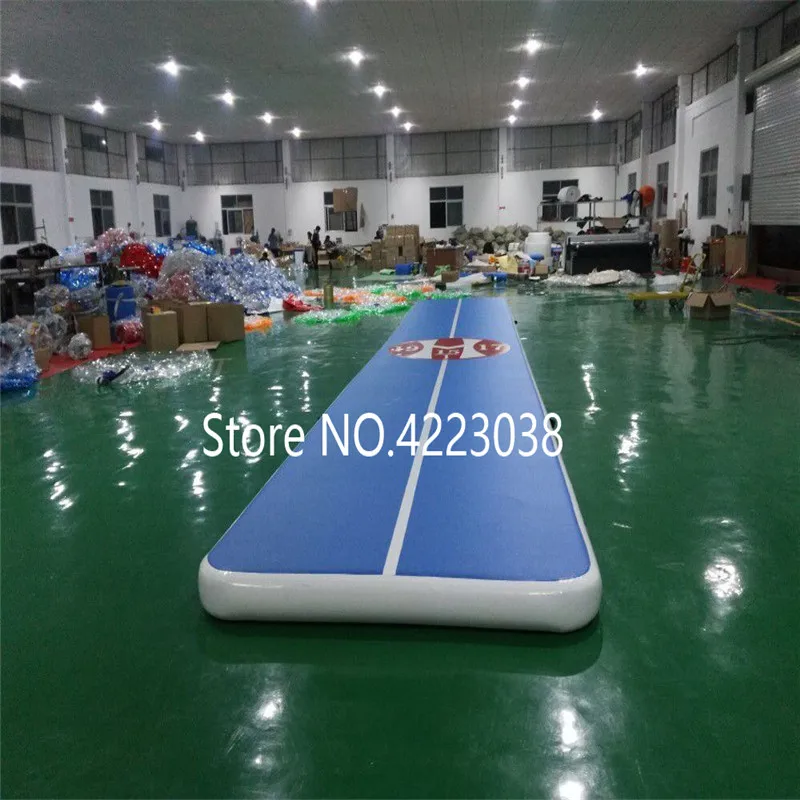 Free Shipping 12m Inflatable Gymnastics Mat Air Track for Tumbling Foot Air Floor for Gymnastics, Cheerleading Martial Arts