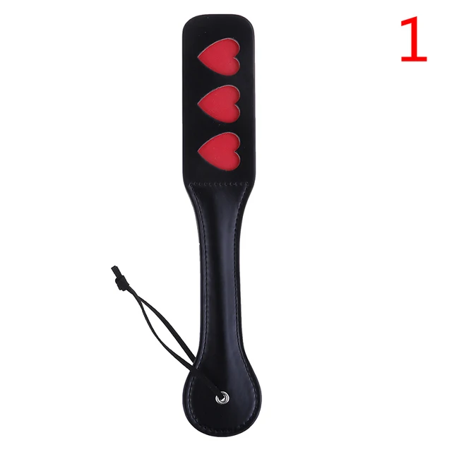 32CM Leather Double-deck Spanking Paddle Slave Sex Toy for Woman Men Paddle Spank Butt BDSM Sex Whip Fetish Bondage Erotic Toys