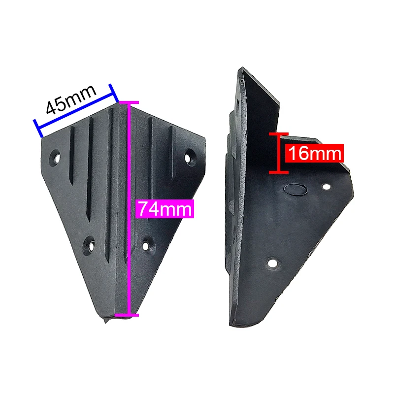 GHXAMP Spaeker منصات الصوت المضادة للتصادم حماية الزاوية البلاستيك التفاف زاوية للناطقين مربع منصات منع ارتداء أجزاء DIY 8 قطعة