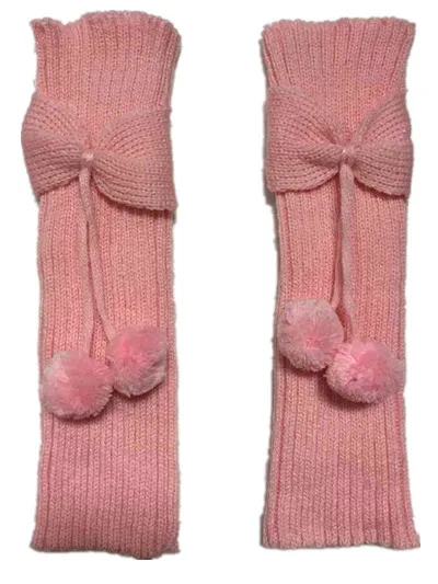 Beliebte Herbst Mädchen Schmetterling Knoten Ball Socke Abdeckung Gestrickte Wolle Boot Abdeckung Bein Schutz Abdeckung Winter Beinlinge Frauen – Detail 4