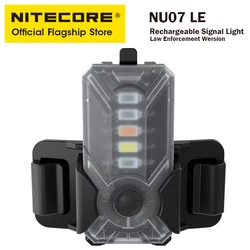 NITECORE NU07 LE Multi-luz Fonte Sinal Lâmpada MINI LED Luz para Capacete Backbag USB-C Charge Recarregável Farol de Advertência