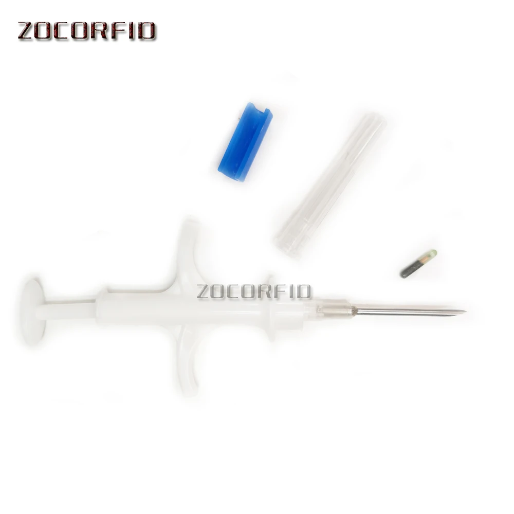 ISO11784 FDX-B 2.12x12mm cat dog microchip animal syringe ID implant pet chip needle vet RFID injector PIT tag for dog cat fish